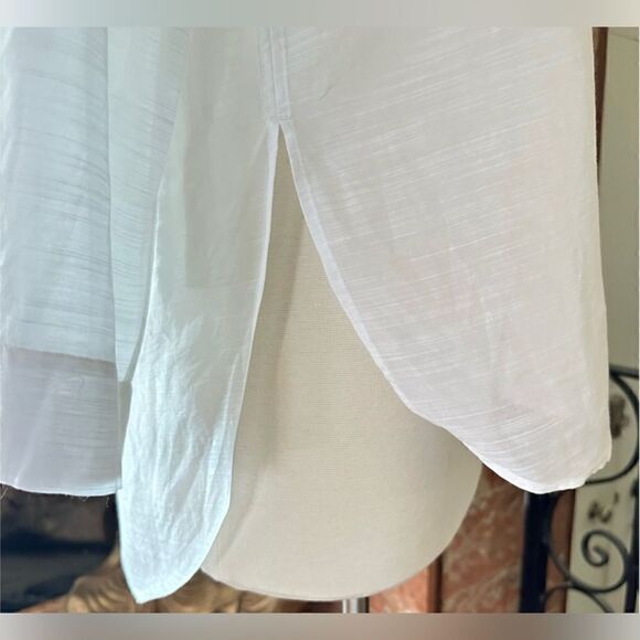 Helmut Lang NWT Blend Shirt with Adjustable Sleeves in Optic White Size Small - Picture 7 of 13